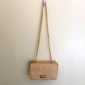 Nude/light pink Zara crossbody purse